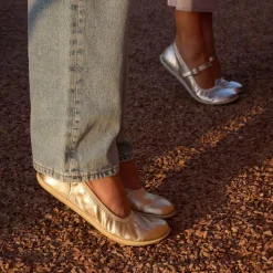 Groundies Ballet Flats|Spring / Summer<® Lily 3.0 Women champagne (metallic)