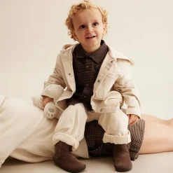 Groundies Boots & Booties<® Mini Cozy Kids taupe